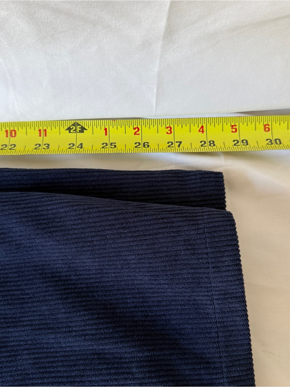 Navy Wide-Leg Corduroy Pants - Picture 6 of 8